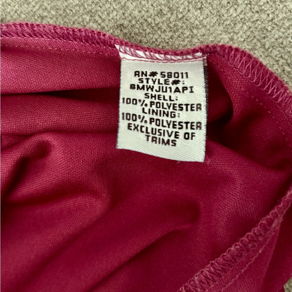 NWOT Melrose Bridal Burgundy Wine Sleeveless Empire Waist Bridesmaid Dress - Picture 12 of 12